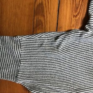 Striped hoodie shirt